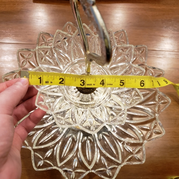 2 Tiered Glass Tray Vintage - Picture 14 of 16